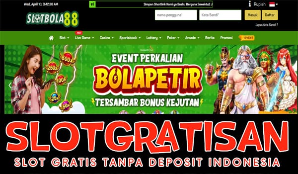 Slotbola88 Freebet Gratis Rp 15.000 Tanpa Deposit