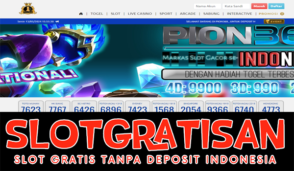 Pion368 Freebet Gratis Rp 15.000 Tanpa Deposit
