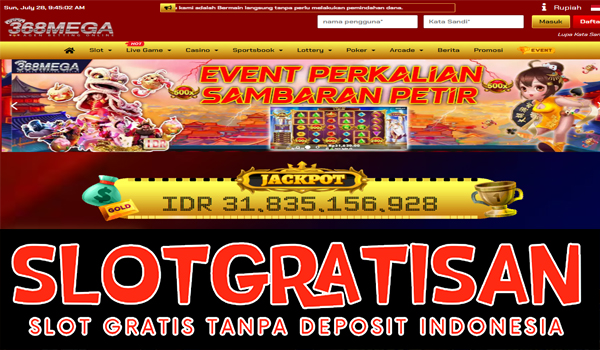 368mega Freebet Gratis Rp 15.000 Tanpa Deposit