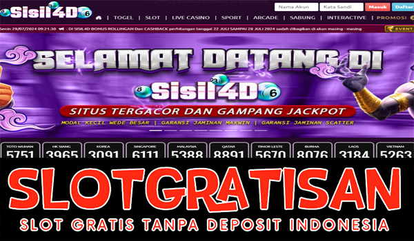 Sisil4d Freebet Gratis Rp 15.000 Tanpa Deposit