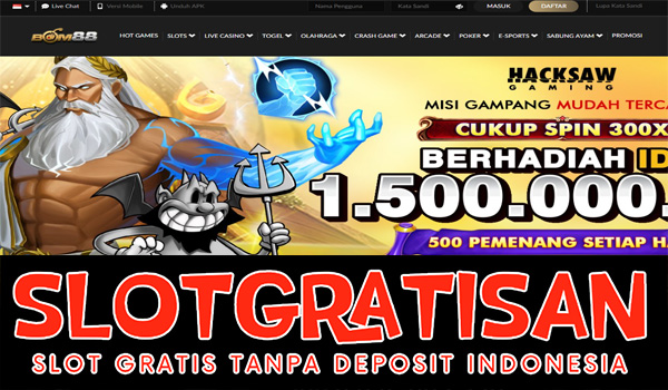 Bom88 Freebet Gratis Rp 15.000 Tanpa Deposit