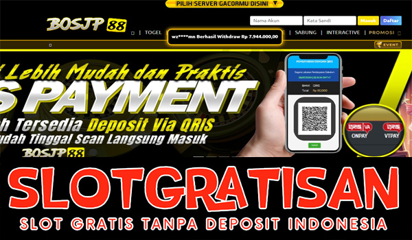 Bosjp88 Freebet Gratis Rp 15.000 Tanpa Deposit