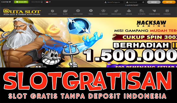 Dutaslot Freebet Gratis Rp 15.000 Tanpa Deposit