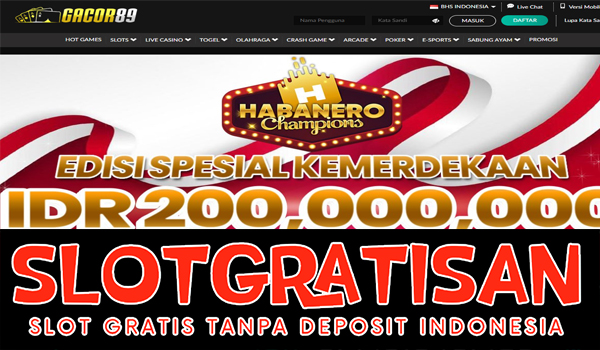 Gacor89 Freebet Gratis Rp 15.000 Tanpa Deposit