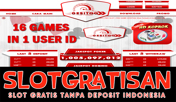 Gesitqq Freebet Gratis Rp 15.000 Tanpa Deposit