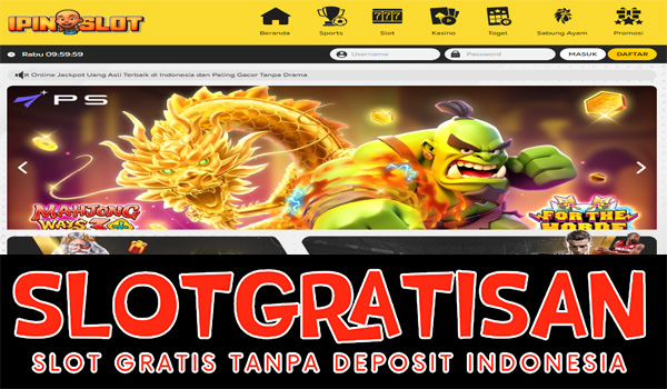 Ipinslot Freebet Gratis Rp 15.000 Tanpa Deposit