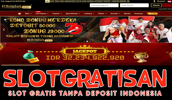 Kikislot Freebet Gratis Rp 15.000 Tanpa Deposit