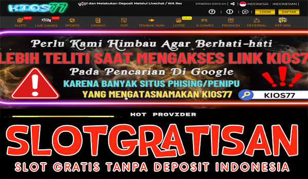 Kios77 Freebet Gratis Rp 15.000 Tanpa Deposit