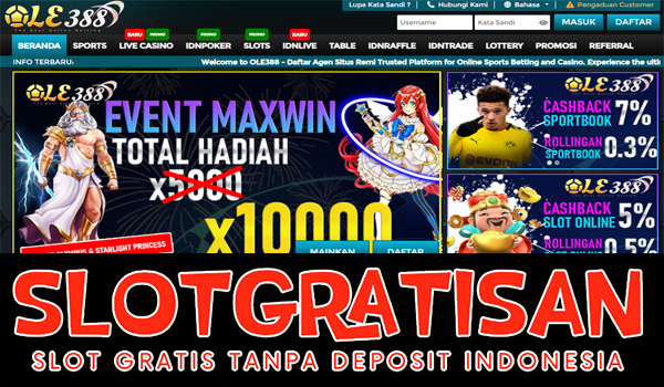 Ole388 Freebet Gratis Rp 15.000 Tanpa Deposit