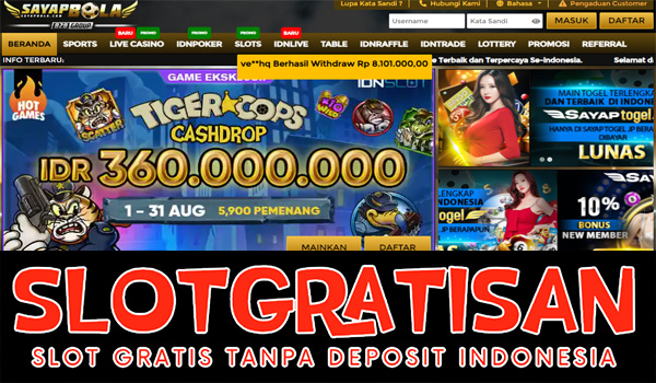 Sayapbola Freebet Gratis Rp 15.000 Tanpa Deposit