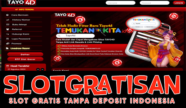 Tayo4d Freebet Gratis Rp 15.000 Tanpa Deposit