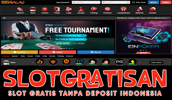 1001macau Freebet Gratis Rp 15.000 Tanpa Deposit