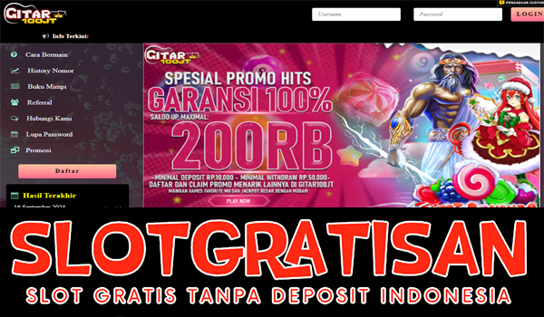 slotgratisanGITAR100JUTA