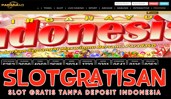 Parada4d Freebet Gratis Rp 15.000 Tanpa Deposit