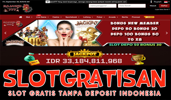 Rajawd777 Freebet Gratis Rp 15.000 Tanpa Deposit