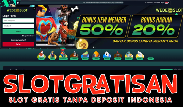 Wedeslot Freebet Gratis Rp 15.000 Tanpa Deposit