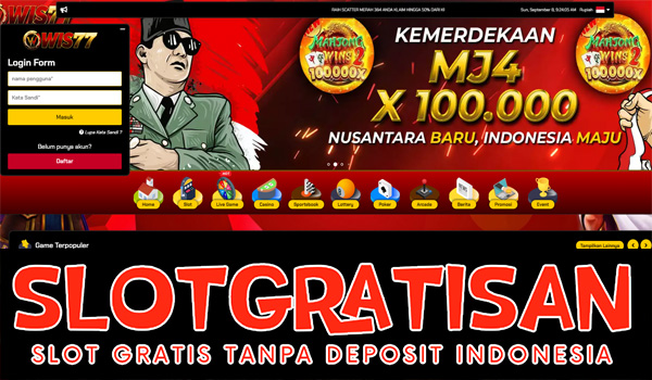 Wis77 Freebet Gratis Rp 15.000 Tanpa Deposit