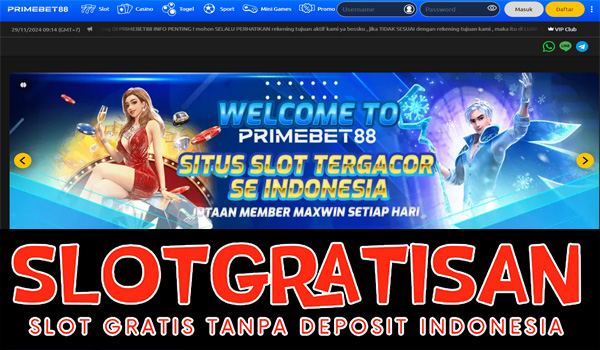 Primebet88 Freebet Gratis Rp 15.000 Tanpa Deposit